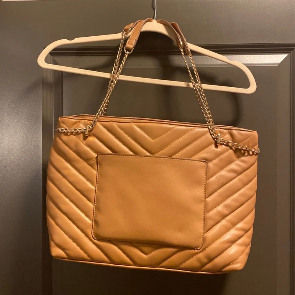 Camel color shoulder bag